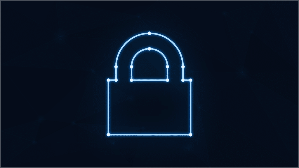 Free padlock neon cybersecurity vector