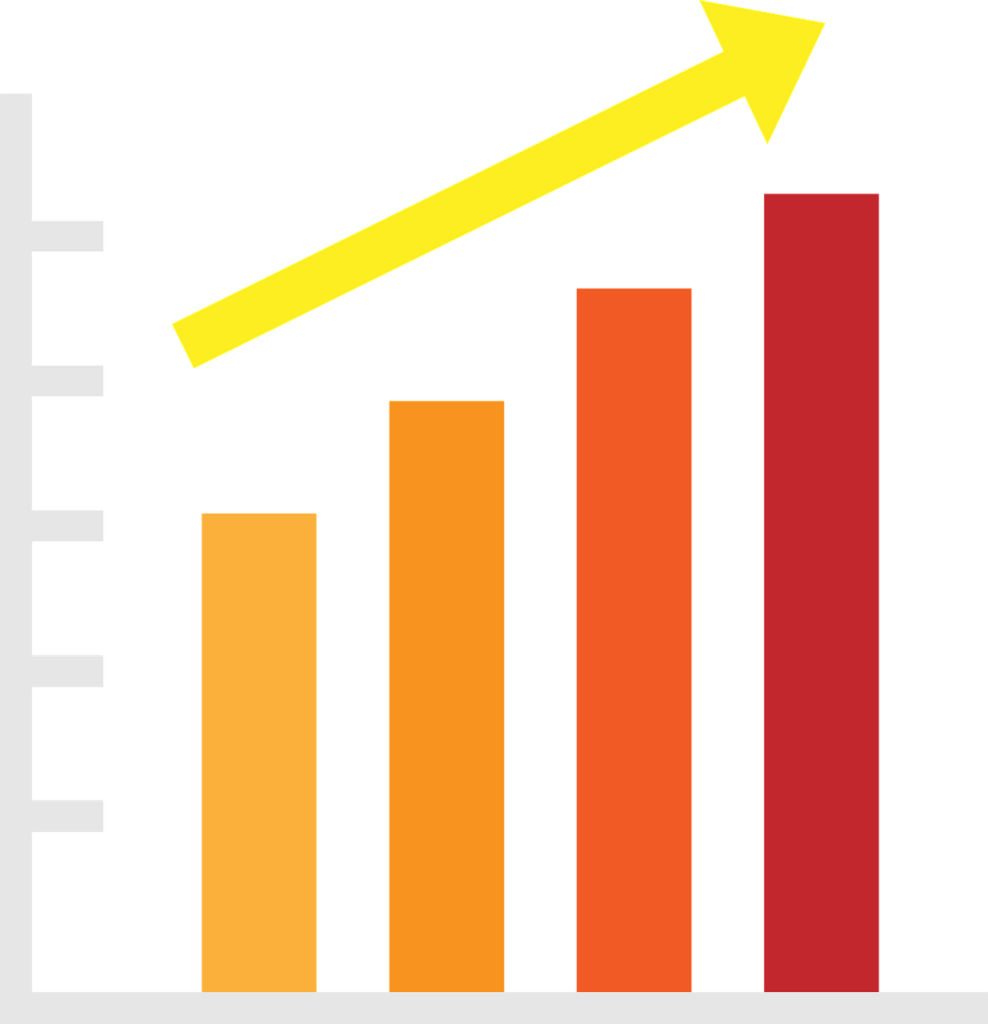 Free graph bar chart vector