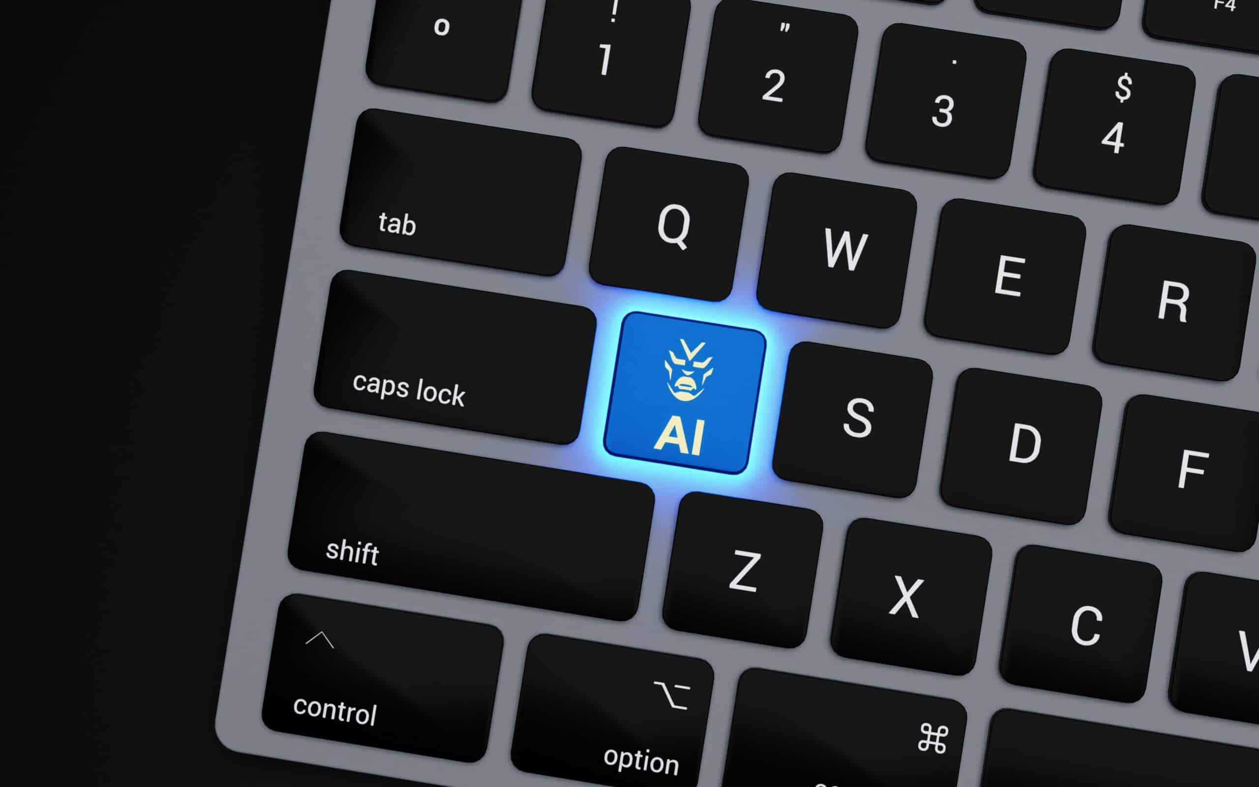Blog 7 a-close-up-of-a-keyboard-with-a-blue-button