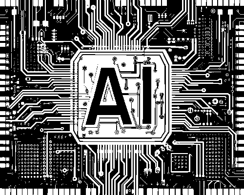 Free ai generated artificial intelligence typography vector