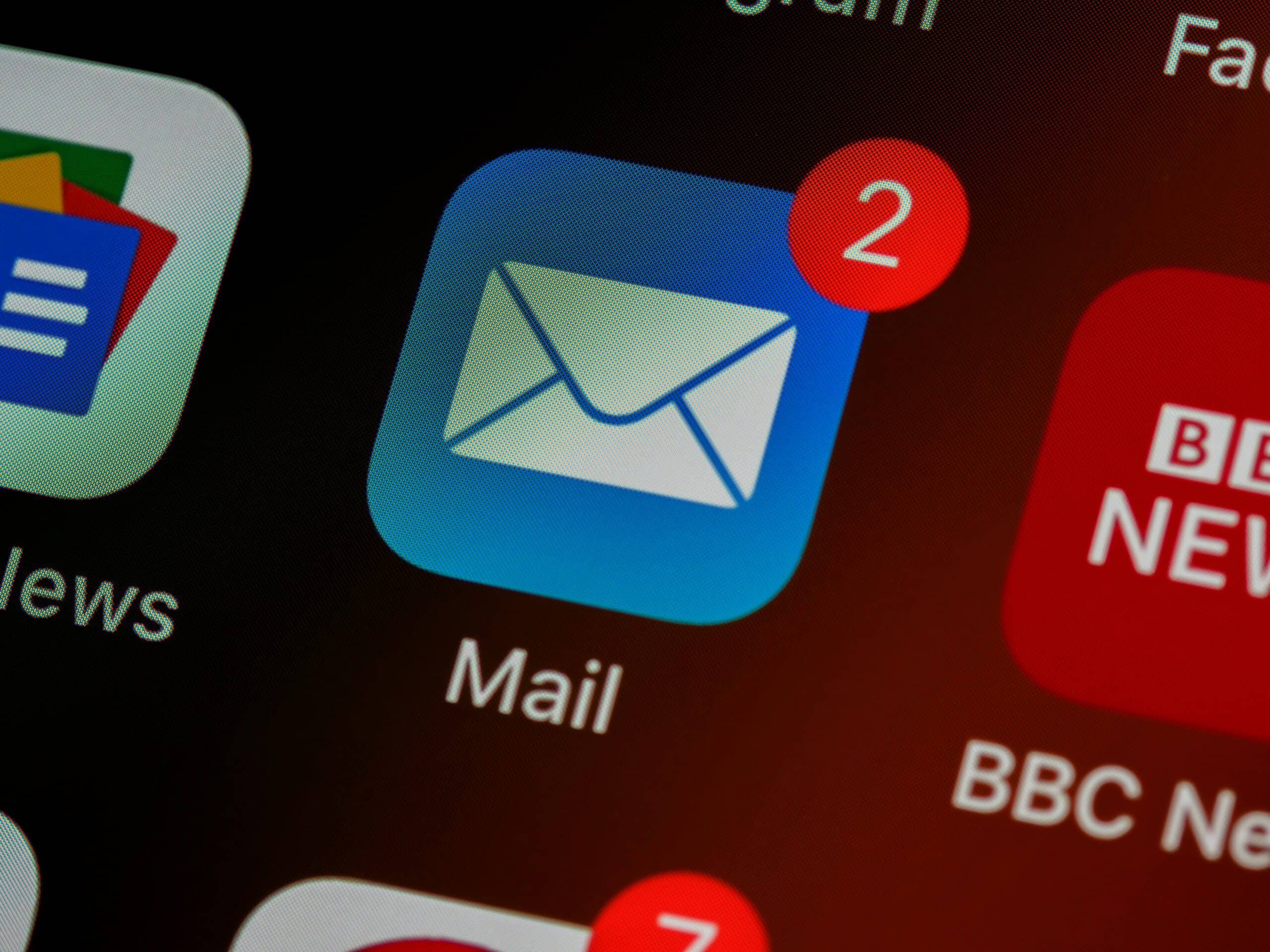 Blog 5 closeup of mail app icon on phone